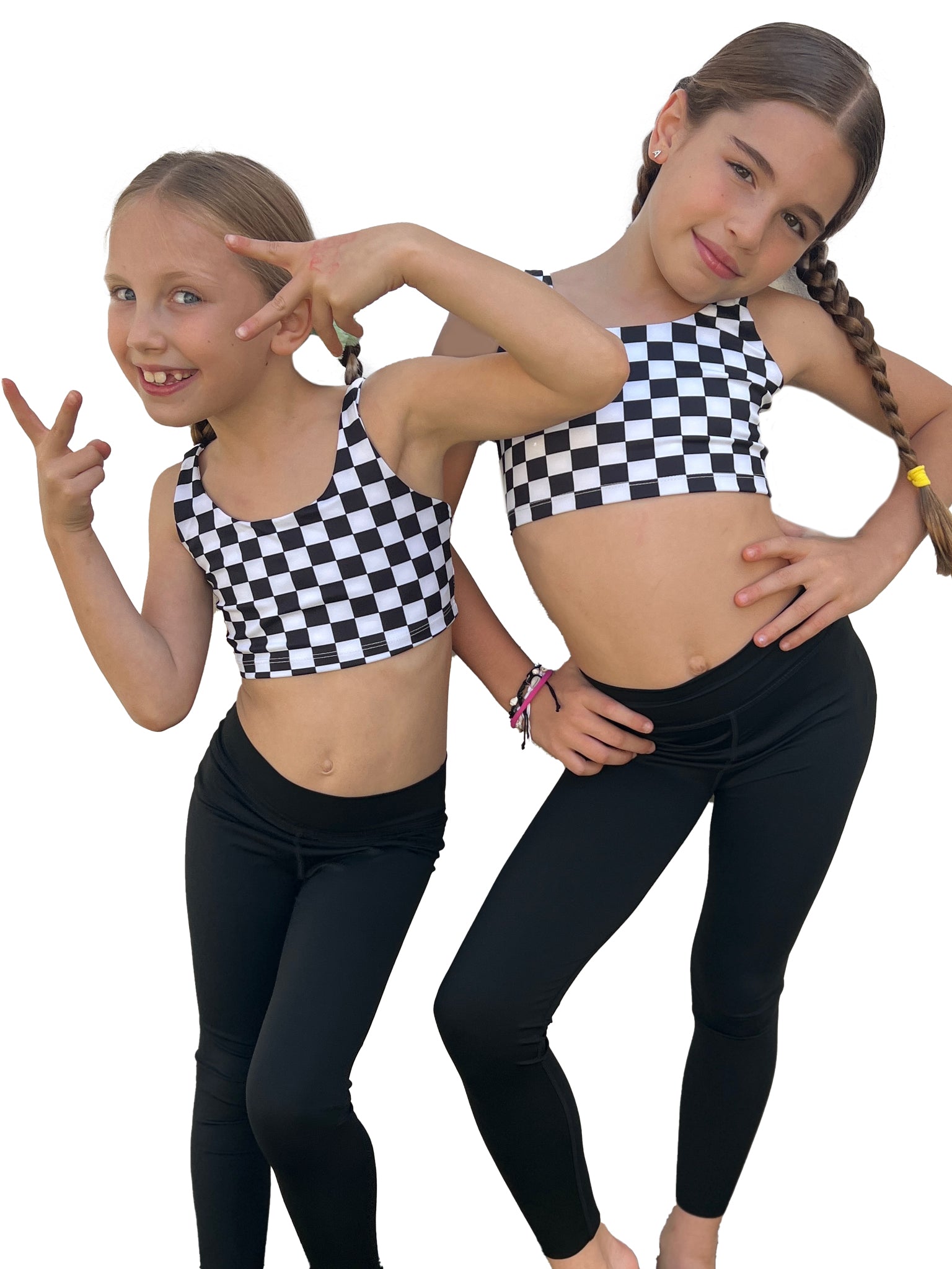 Checkered Activewear Set