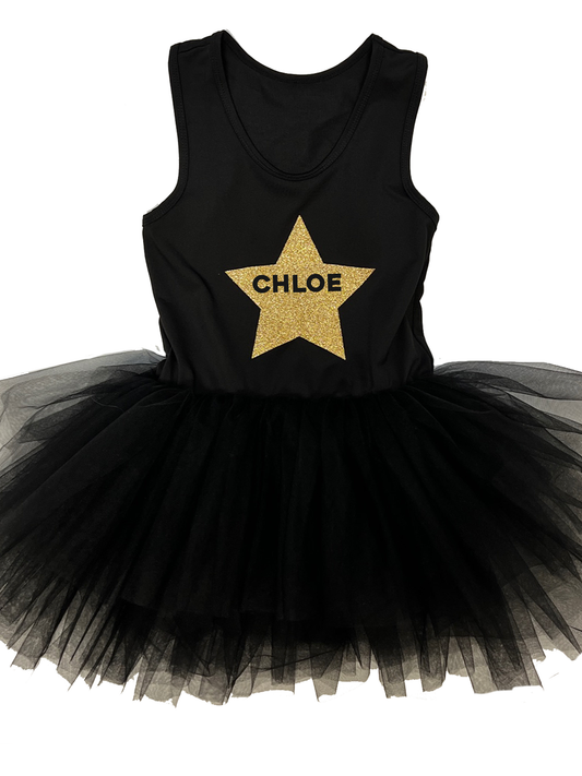 Chloe Personalized Star Tutu Dress