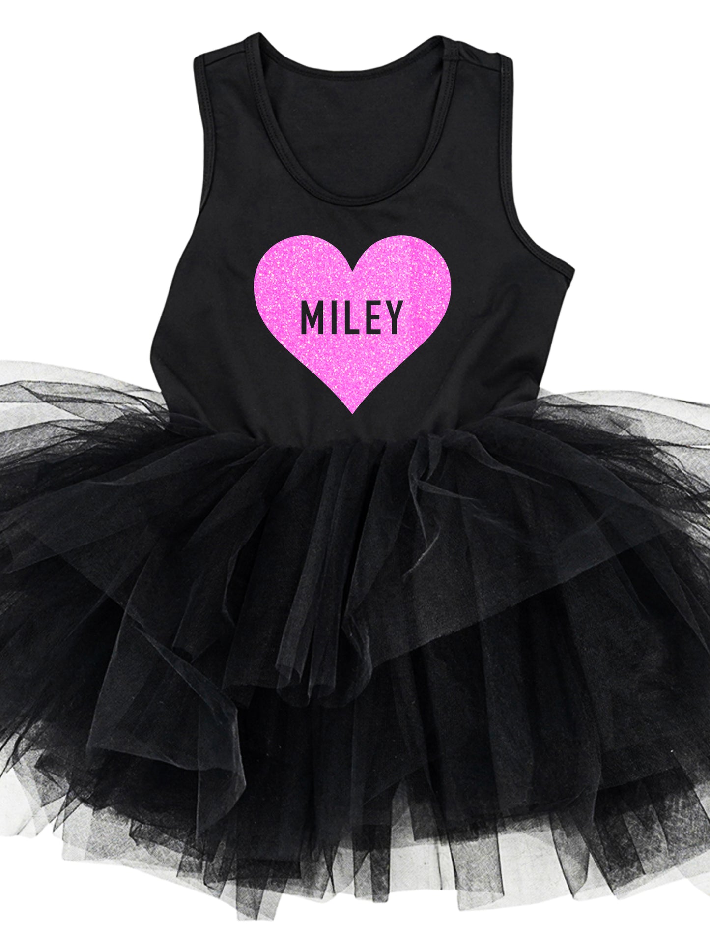 Miley Personalized Heart Tutu Dress